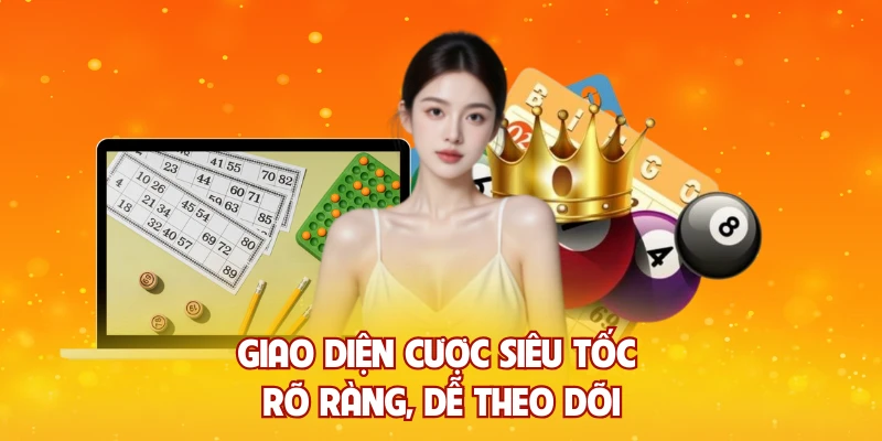 Giao diện cược siêu tốc rõ ràng, dễ theo dõi